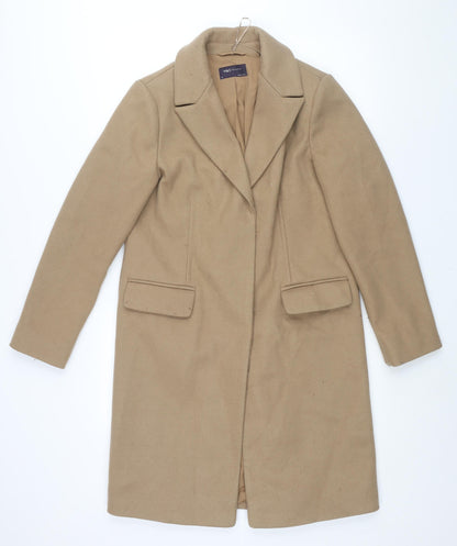 Womens UK Size 10 Marks and Brown Overcoat
