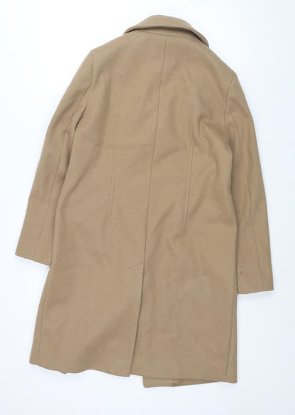 Womens UK Size 10 Marks and Brown Overcoat