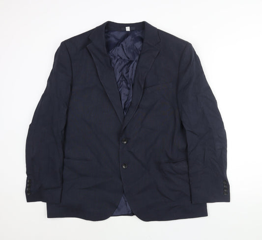 Mens UK Size 44 Marks and Spencer Regular Blue Suit Jacket