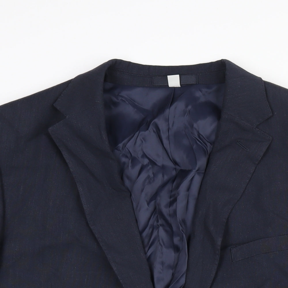Mens UK Size 44 Marks and Spencer Regular Blue Suit Jacket