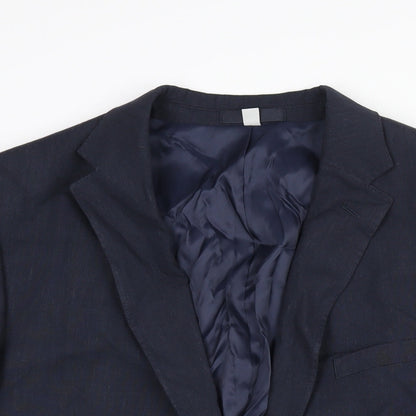 Mens UK Size 44 Marks and Spencer Regular Blue Suit Jacket