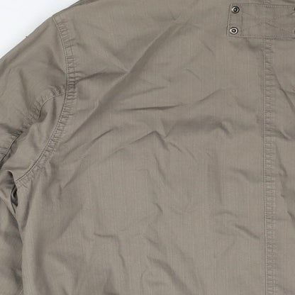 Mens UK Size L Life & Glory Brown Military Jacket