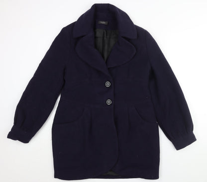 Sailor Womens Blue Overcoat Coat Size 16 Button
