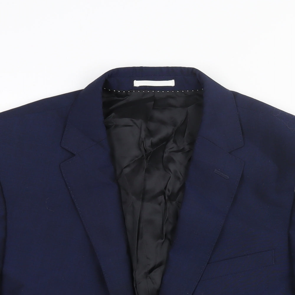 Mens UK Size 38 John Lewis Regular Blue Suit Jacket