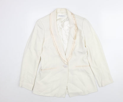 Womens UK Size 8 Planet Regular White Suit Jacket