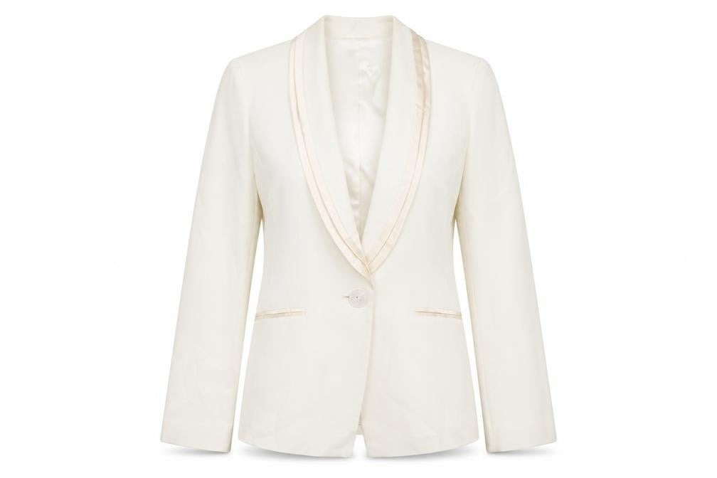 Womens UK Size 8 Planet Regular White Suit Jacket