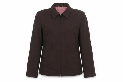 Marks & Spencer Womens Brown Jacket Size 10 Zip