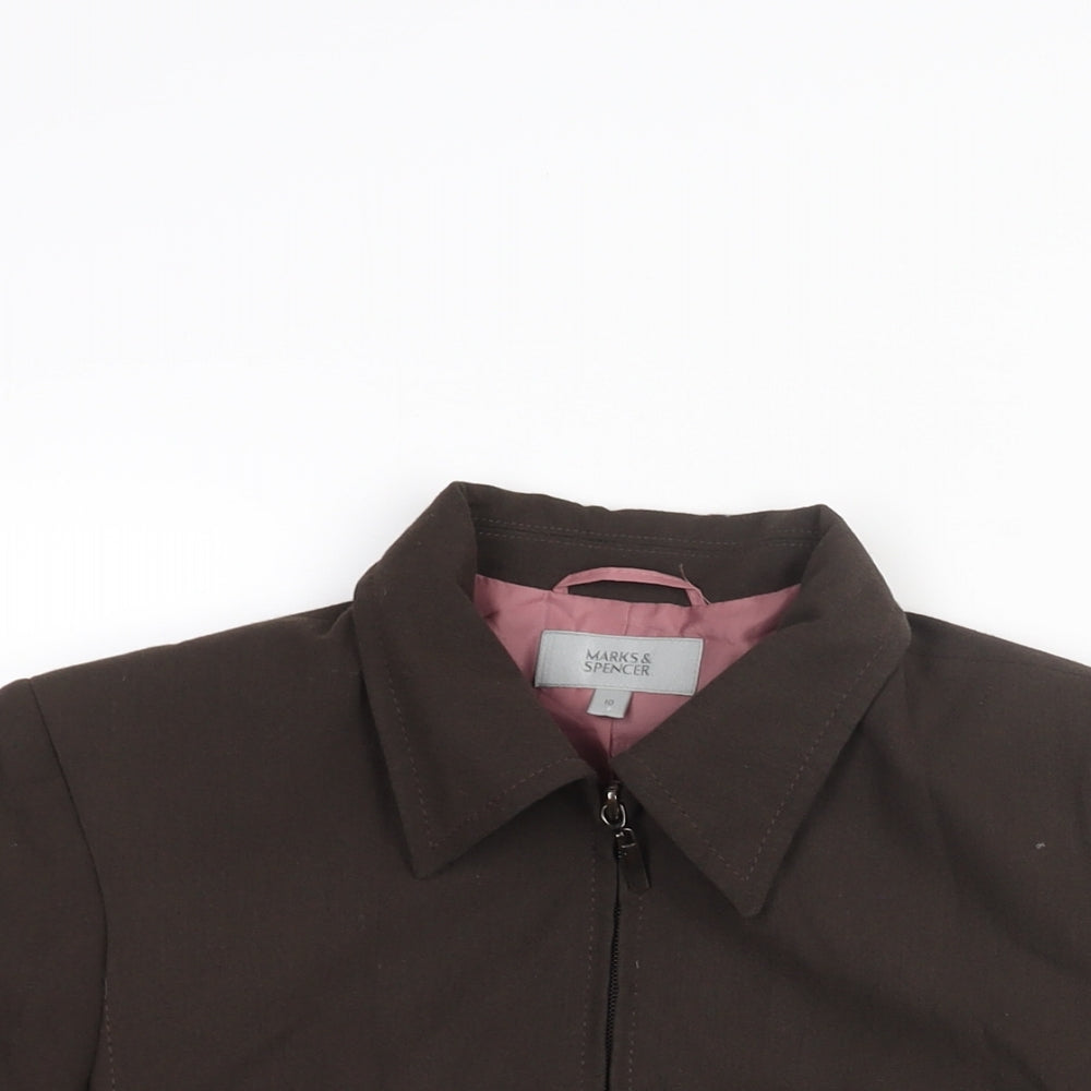 Womens UK Size 10 Marks and Spencer Brown Jacket