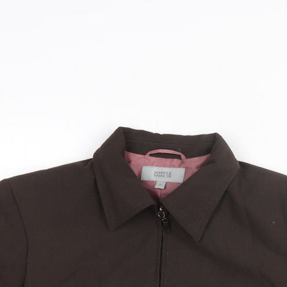 Womens UK Size 10 Marks and Spencer Brown Jacket