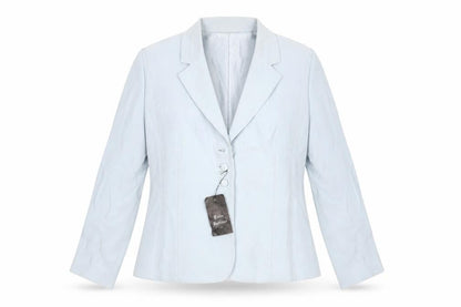 Tom Bowker Womens Blue Jacket Size L Button - Beading Mesh Detail Estimated Size
