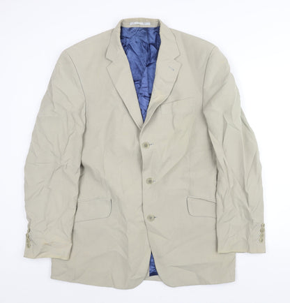 Mens UK Size 42 NEXT Regular Beige Suit Jacket