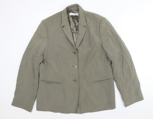 Womens UK Size 16 Planet Regular Grey Suit Jacket