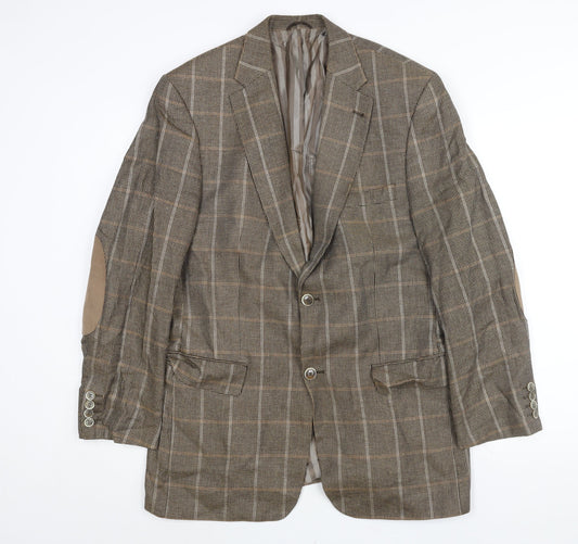 Mens UK Size 44 BARUTTI Regular Brown Suit Jacket