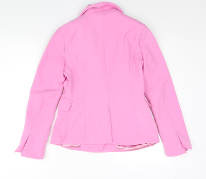 Amylynn Womens Pink Jacket Blazer Size S Button - Vented Cuffs