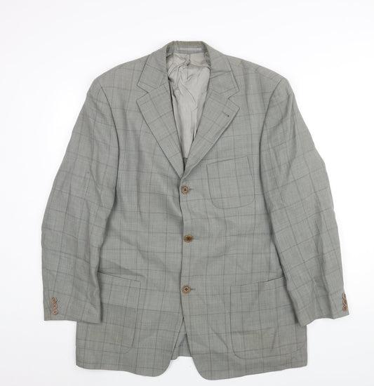 Mens UK Size 44 Boss Regular Grey Suit Jacket