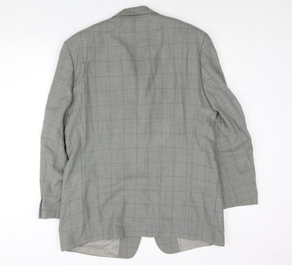 Mens UK Size 44 Boss Regular Grey Suit Jacket