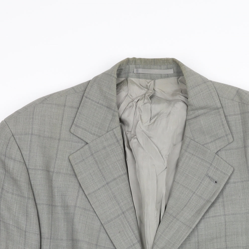 Mens UK Size 44 Boss Regular Grey Suit Jacket