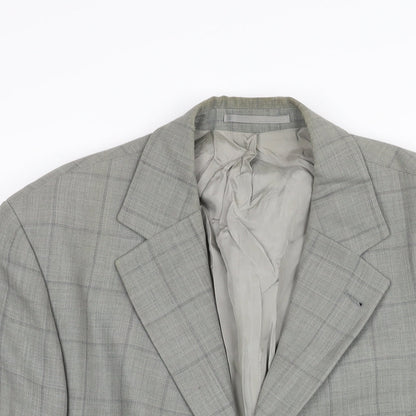 Mens UK Size 44 Boss Regular Grey Suit Jacket