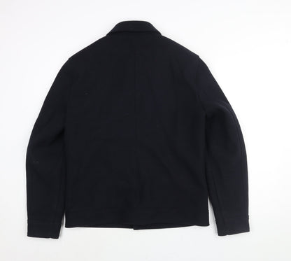 Mens UK Size M Marks and Spencer Blue Pea Coat