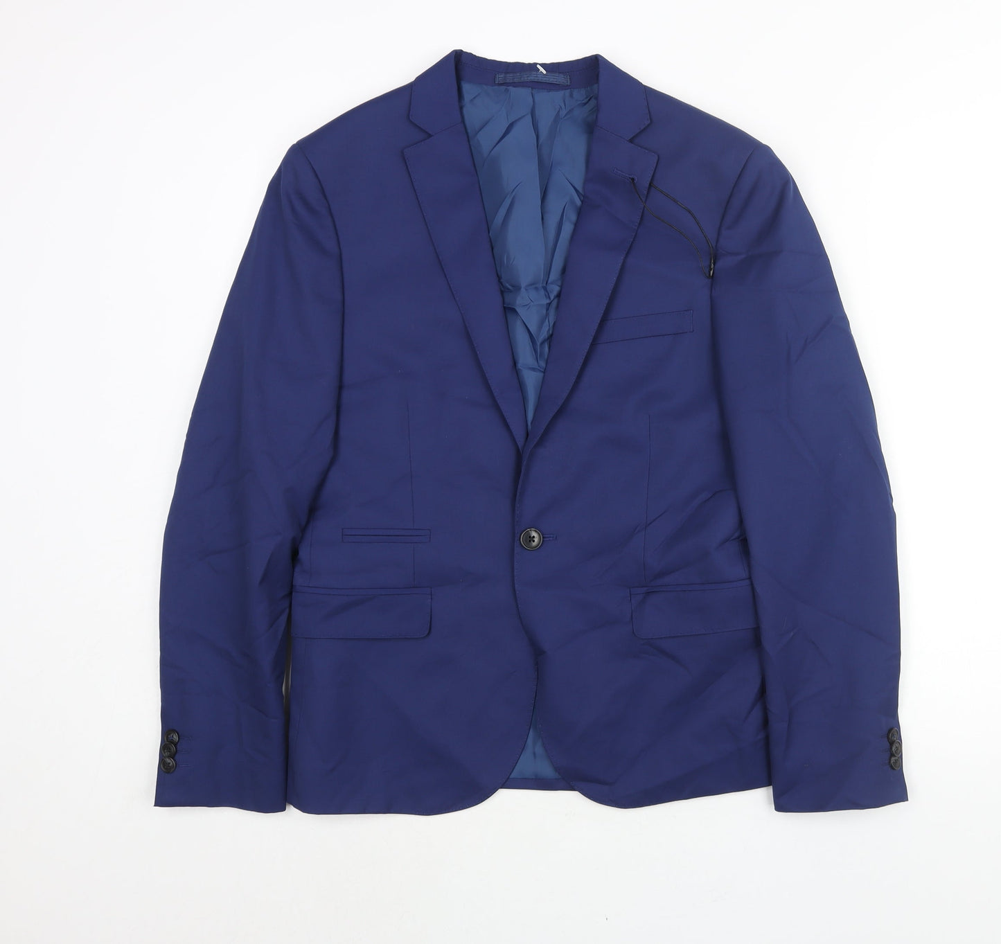 Mens UK Size 38 Marks and Spencer Regular Blue Suit Jacket