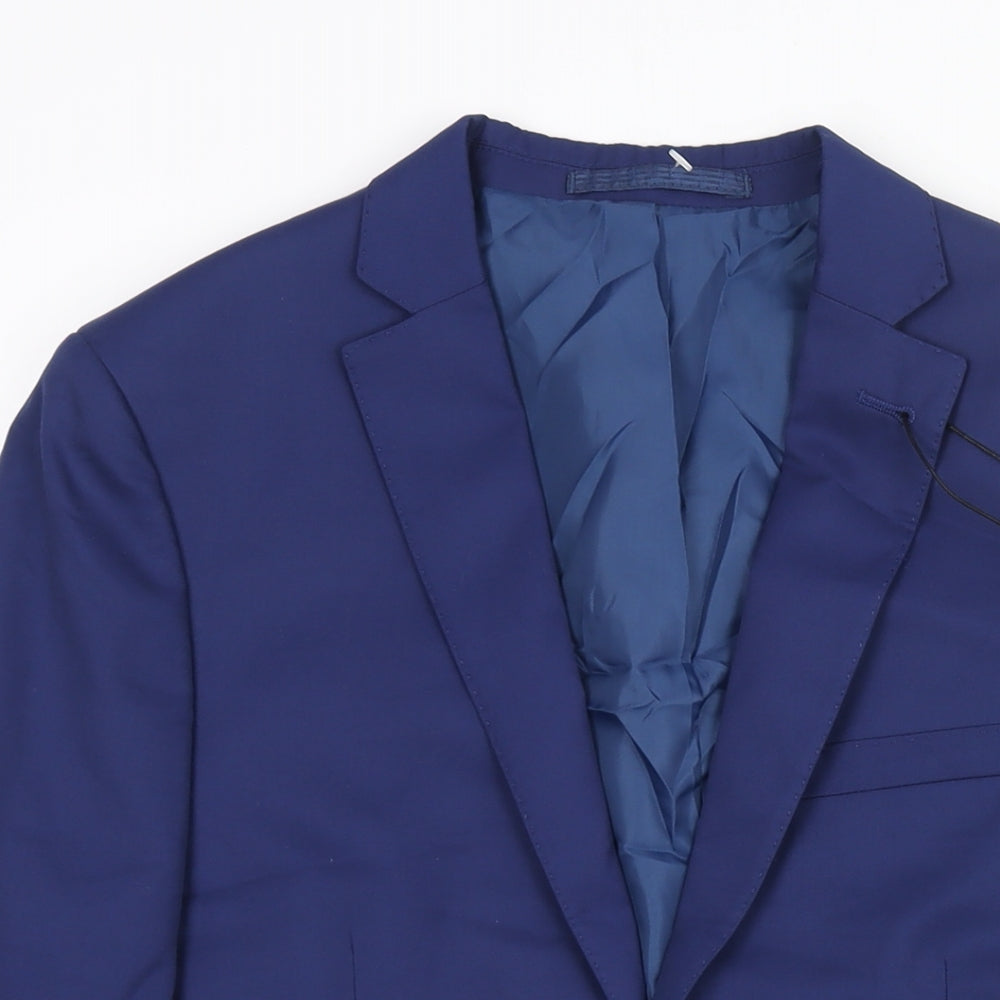 Mens UK Size 38 Marks and Spencer Regular Blue Suit Jacket