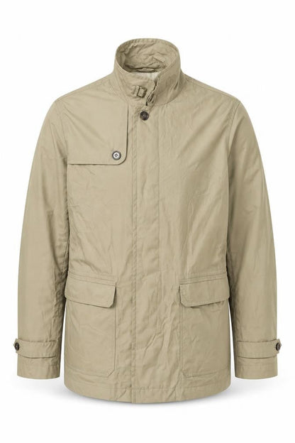 Marks & Spencer Mens Beige Jacket Size M Zip - Buckle Collar