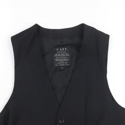 Mens UK Size S River Island Regular Black Suit Jacket