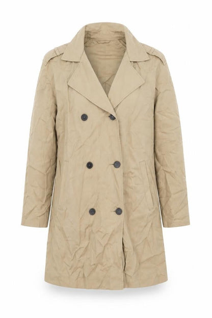 Womens UK Size 12 Topshop Beige Trench Coat