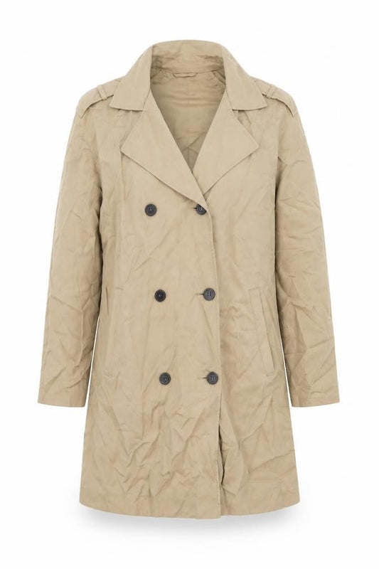 Womens UK Size 12 Topshop Beige Trench Coat