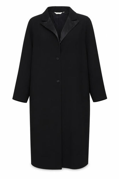 Next Womens Black Jacket Size 16 Button - Satin Lapel