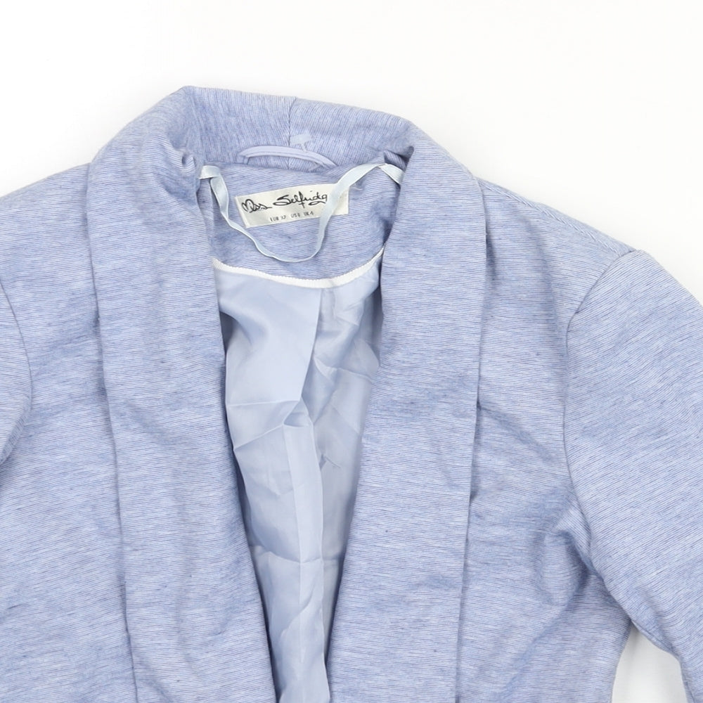 Womens UK Size 4 Miss Selfridge Blue Jacket