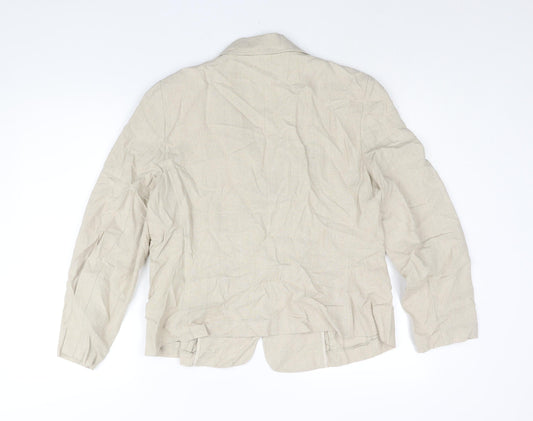 Damart Womens Beige Jacket Size 18 Button