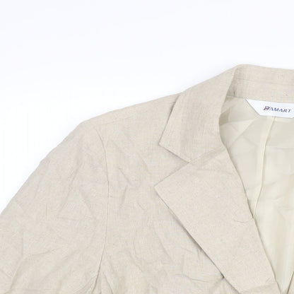 Damart Womens Beige Jacket Size 18 Button