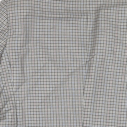 Sergio Valentino Mens Grey Plaid Wool Jacket Suit Jacket Size 44 Regular
