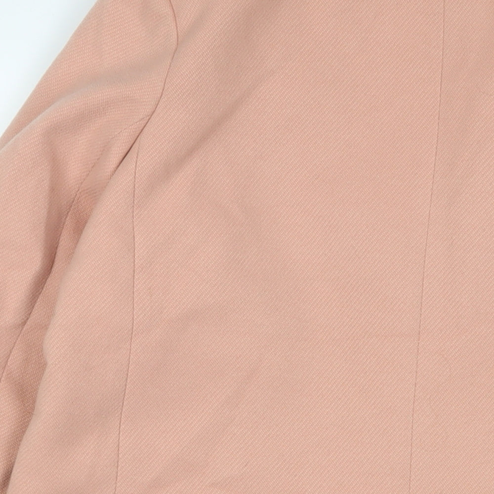 Womens UK Size 10 ASOS Pink Overcoat