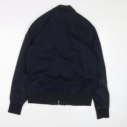 ASOS Mens Blue Bomber Jacket Jacket Size M Zip