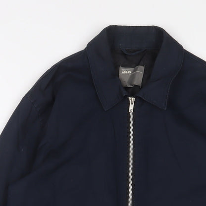 ASOS Mens Blue Bomber Jacket Jacket Size M Zip