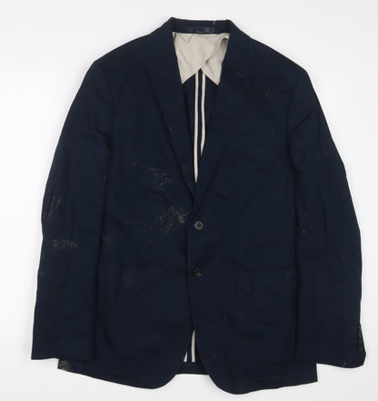 Mens UK Size 40 Marks and Spencer Regular Blue Suit Jacket