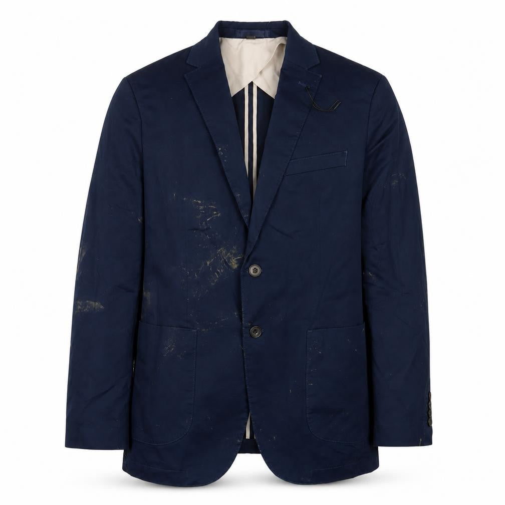 Mens UK Size 40 Marks and Spencer Regular Blue Suit Jacket
