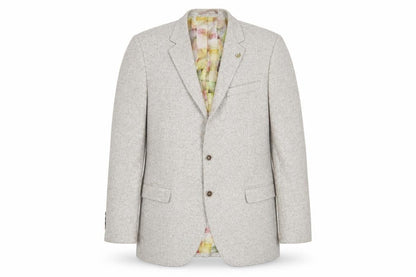 Vercini Mens Beige Polyester Jacket Suit Jacket Size 42 Regular