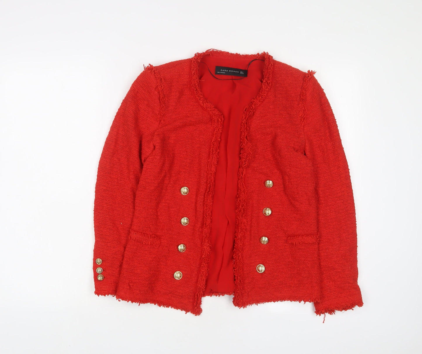 Womens UK Size M Zara Red Jacket