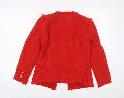 Womens UK Size M Zara Red Jacket