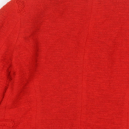 Womens UK Size M Zara Red Jacket