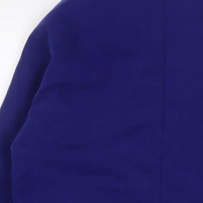 Womens UK Size 10 Topshop Blue Overcoat