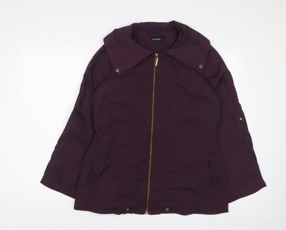 Autograph Womens Purple Jacket Size 12 Zip