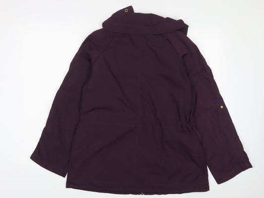Autograph Womens Purple Jacket Size 12 Zip