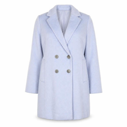 Womens UK Size S Ann Taylor Blue Overcoat