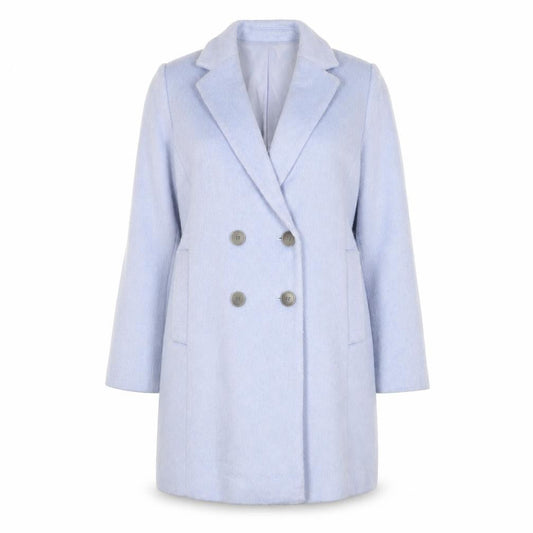 Womens UK Size S Ann Taylor Blue Overcoat