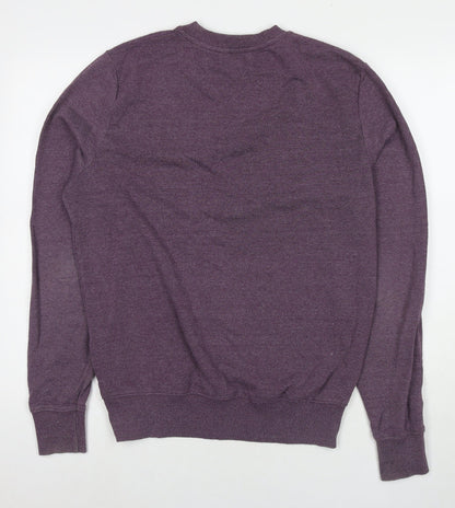 Mens UK Size M River Island Purple Pullover Hoodie
