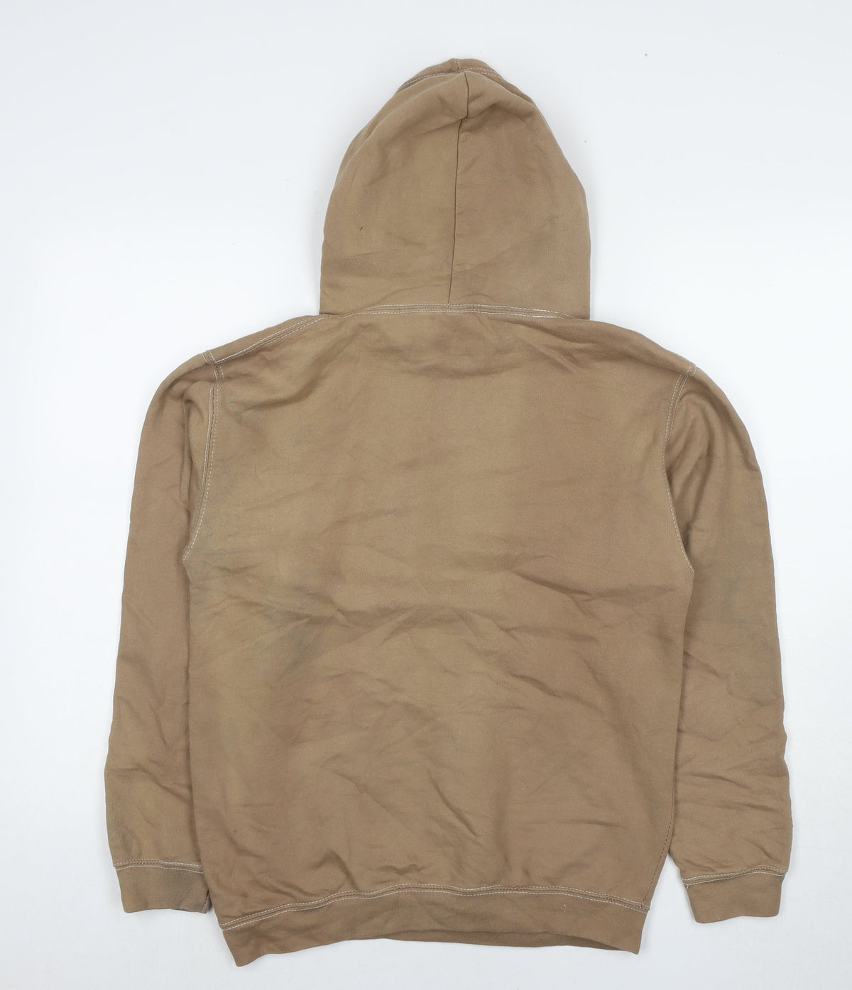 Take Two Clothing Mens Brown Polyester Pullover Hoodie Size S - Logo